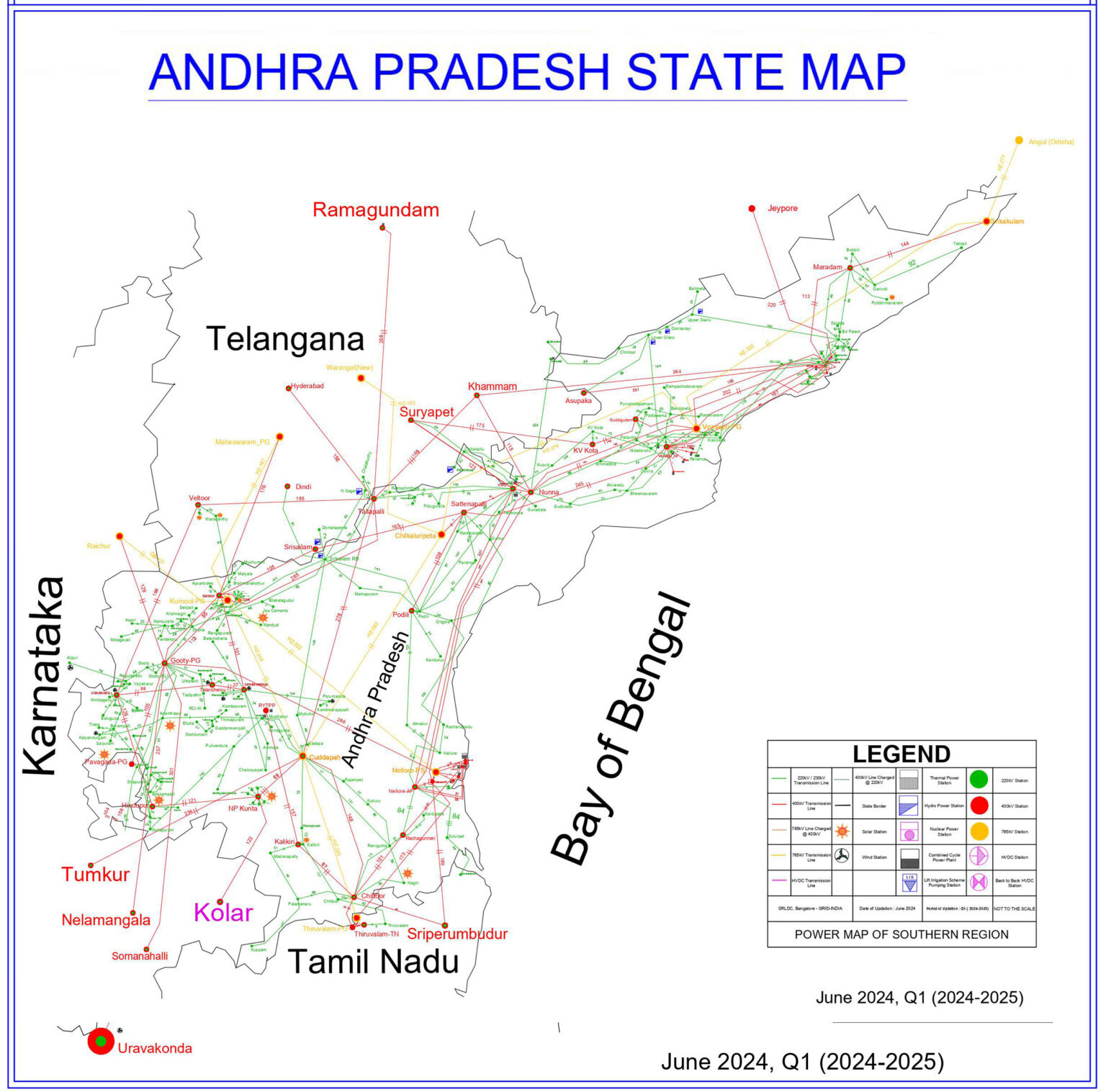 Andhra Pradesh State Map - SRPC