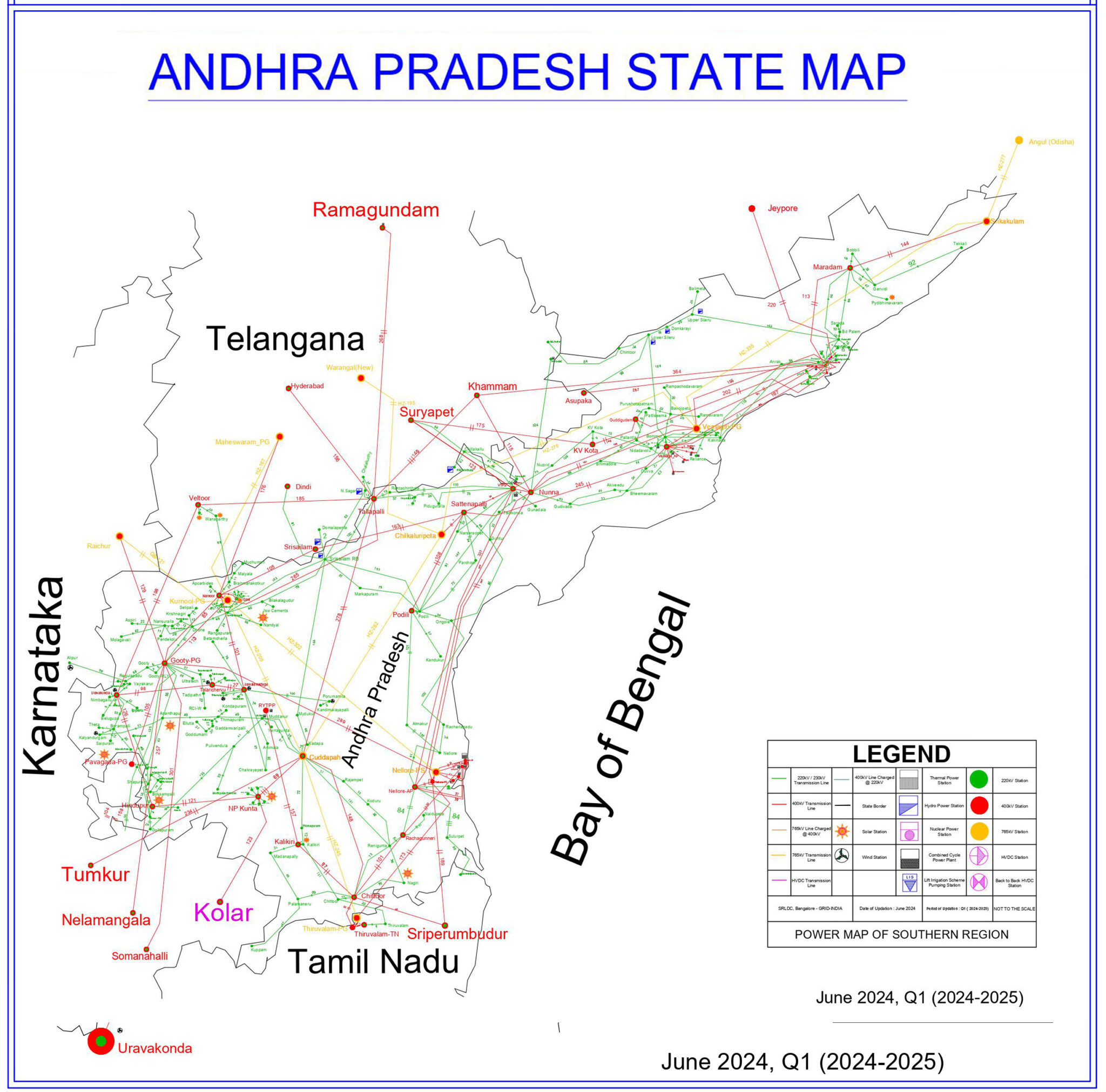 Andhra Pradesh State Map - SRPC